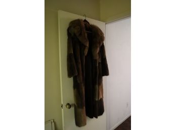 Patchwork Fur Coat - AS IS Please View Photos