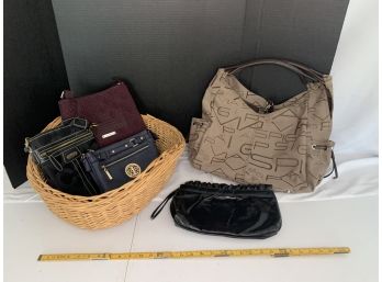 Handbags In Basket