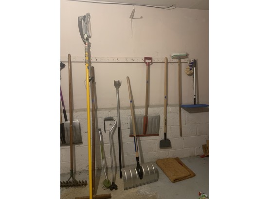 Wall Of Lawn Tools