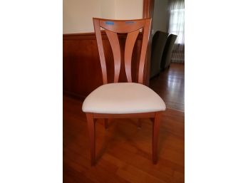 Set Of 6 Italian Made Stained Hardwood Chairs - Maker 'Novo' 40'h X 20' W X 20'