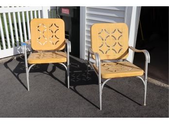 Vintage Pie Crust Chairs - Pair