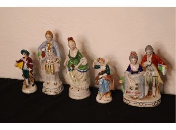 Occupied Japan Porcelain Victorian Figures