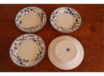 Emery Thorn Blue & White Plates 8 1/2'
