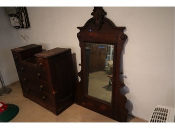 Vanity 35' X 38' X 17' With Attached Mirror 57 1/2' X 33 1/2'
