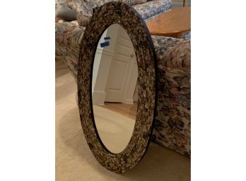 Oval Mosaic Tiled Mirror - PLL 52