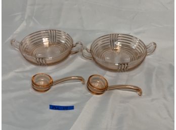 Coupe Soup Bowls And Spoons/ladles - PLL 14