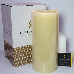 Luminara Flameless Candle Unscented Moving Flame Candle 13'