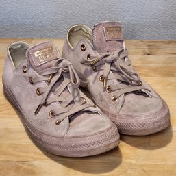 Pink And Gold Low Rise Converse Womens Size 9.5 Sneakers