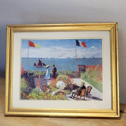 Monet Wall Art Collection Garden At Sainte-Adresse Framed