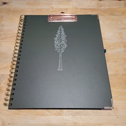 Clipboard Folio With Refillable Lined Notepad For Letter Size 8.5 X 11.5 Extra Folders With Storage 10 Pockets