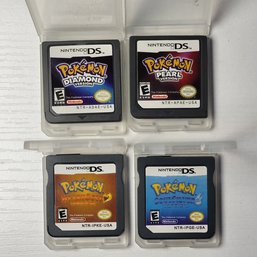 Nintendo DS Pokemon Games Lot - Diamond, Pearl, HeartGold, SoulSilver - Games Are Reproduction