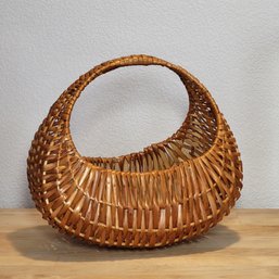 Small Vintage Wicker Gondola Basket
