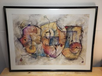ERIC WAUGH LITHOGRAPH 'BRAVO' SIGNED FRAMED  32' X 25'