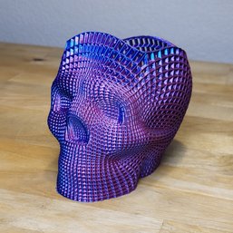 Color Changing Skull Model Container Or Pen Holder  4' X 4'