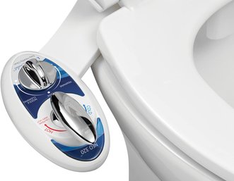 LUXE Bidet NEO 320 - Hot And Cold Water, Self-Cleaning, Dual Nozzle, Non-Electric Bidet Attachment For Toilet