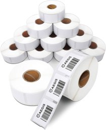 Aegis - Compatible Direct Thermal Labels Replacement For DYMO 30347 (1' X 1-1/2')  11 Rolls