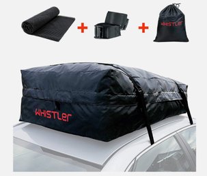 Cargo Carrier Bag For Cars - Black Roof Top Bag Waterproof Luggage Storage