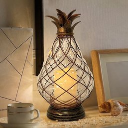 Home Reflections 13' Indoor/Outdoor Pineapple Lantern W/LED Candle