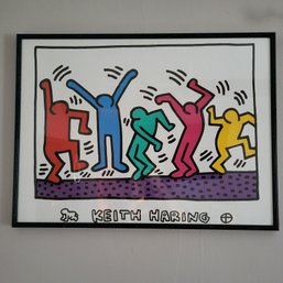 Vintage 90s Keith Haring Dancers - Haring Estate - Offset Lithograph GENUINE