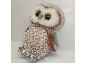 TY Beanie Boos - PERCY The Brown Owl (Glitter Eyes)(Medium Size - 9 Inch)