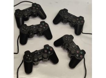 Lot Of 5 Playstation 2 PS2 Controllers Untested