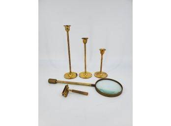 Lot Of Vintage Brass Items