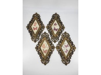 Vintage Butterfly Wall Plaques