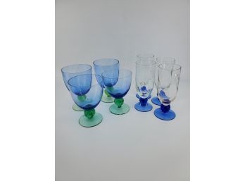 Handmade Glass Wine Glasses
