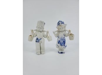 Bisque Porcelain Dutch Boy And Girl
