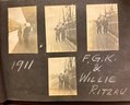 Antique Photo Album With Candid Photos Of FDR And Woodrow Wilson