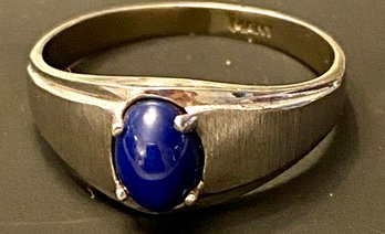 10k White Gold Vintage Star Sapphire Ring
