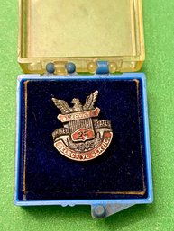 Vintage Sterling Selective Service Eagle Pin