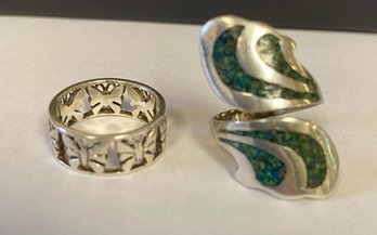 Set Of Two Sterling Rings