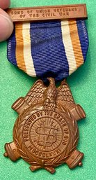 Original RESTRIKE US Medal Sons Of Union Veterans Of The Civil War