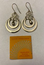 Taxco Sterling Dangle Earrings