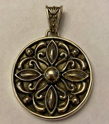 Round Sterling Pendant