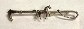 Vintage Sterling Silver Horse Pin