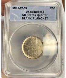 50 State Quarter 1999-2009 Blank Planchet ANACS Certified Uncirculated