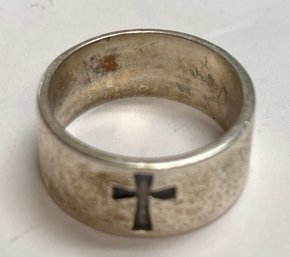 Sterling Cross Ring, Small