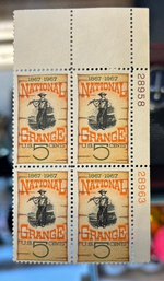 NATIONAL GRANGE US 5 CENTS POSTAGE STAMPS 1867-1967