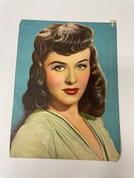 Vintage Movie Star Old Hollywood  Paulette Goddard Paramount Actress  Print Pin Up