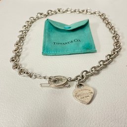 Tiffany & Co Return To Tiffany Heart Tag Toggle Necklace 19' The Long Necklace