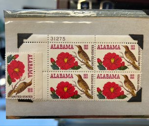 ALABAMA US BIRD AND FLOWER 6 CENTS STAMP 1819 1969