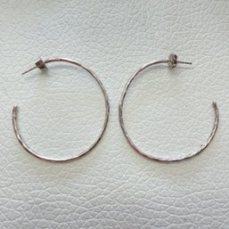 Ippolita Squiggle Hoop Earrings Sterling Silver 1 3/4