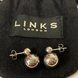 Links Of London Sterling Silver Ball Drop Earrings Dangling