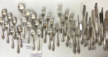 Grand Baroque By Wallace Sterling Silver Flatware 48 Pieces Service For 8  In Original Wrappers
