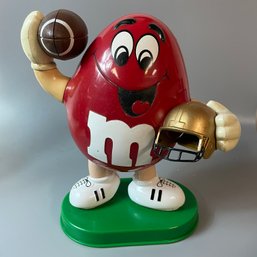 M & Ms Football Candy Dispenser Vintage