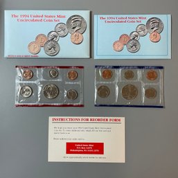 1994  United States  Mint Uncirculated Coin Set With P And D  Mint Marks
