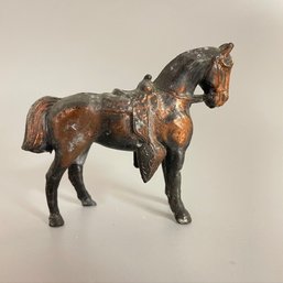 Antique/vintage Copper Horse Figurine 2.5' Equestrian