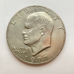 1977 Ike Eisenhower Dollar Uncirculated Coin